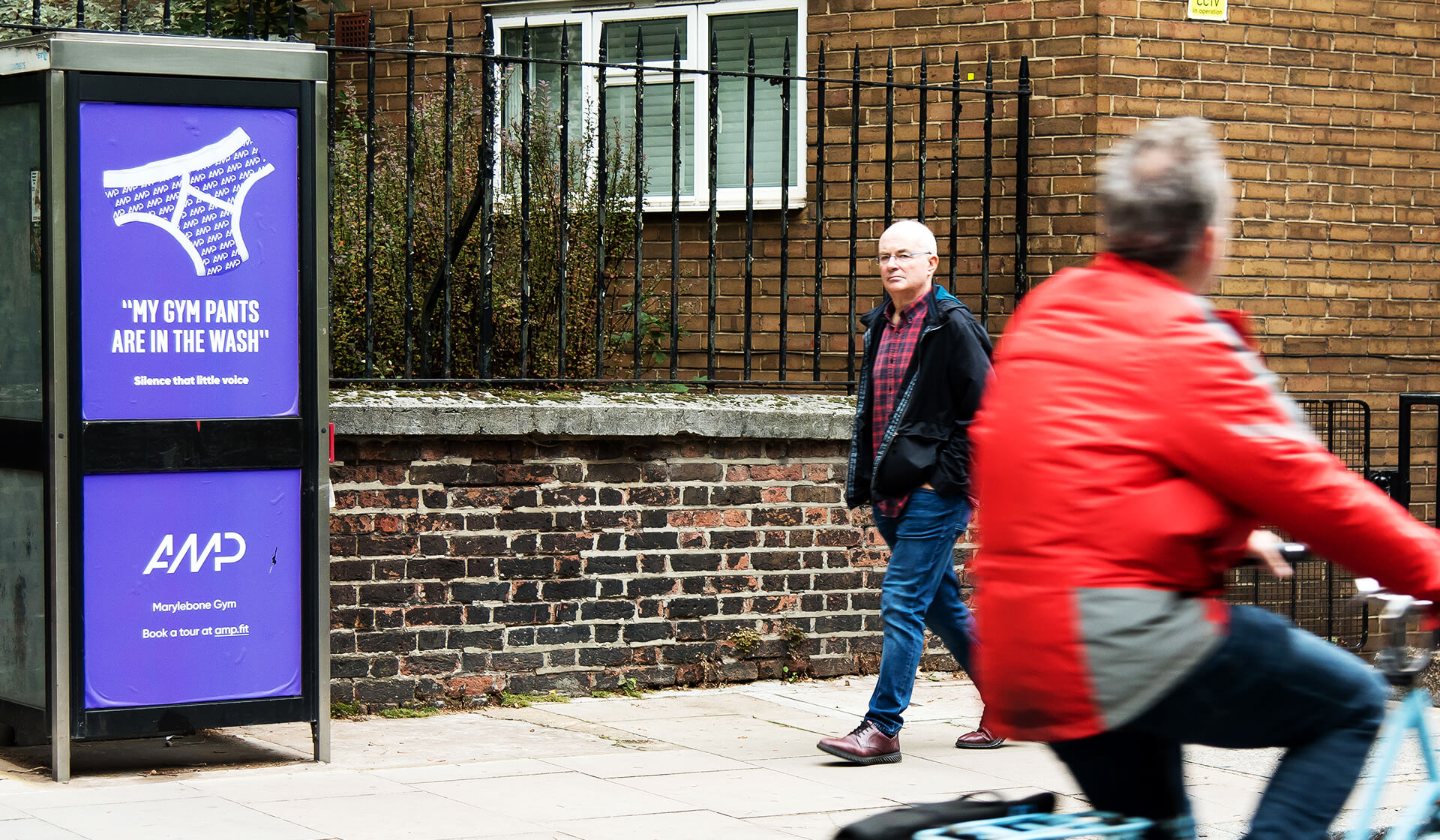 AMP Athletic - Gym pants are in the wash - London advertising campaign - Mellor&Smith