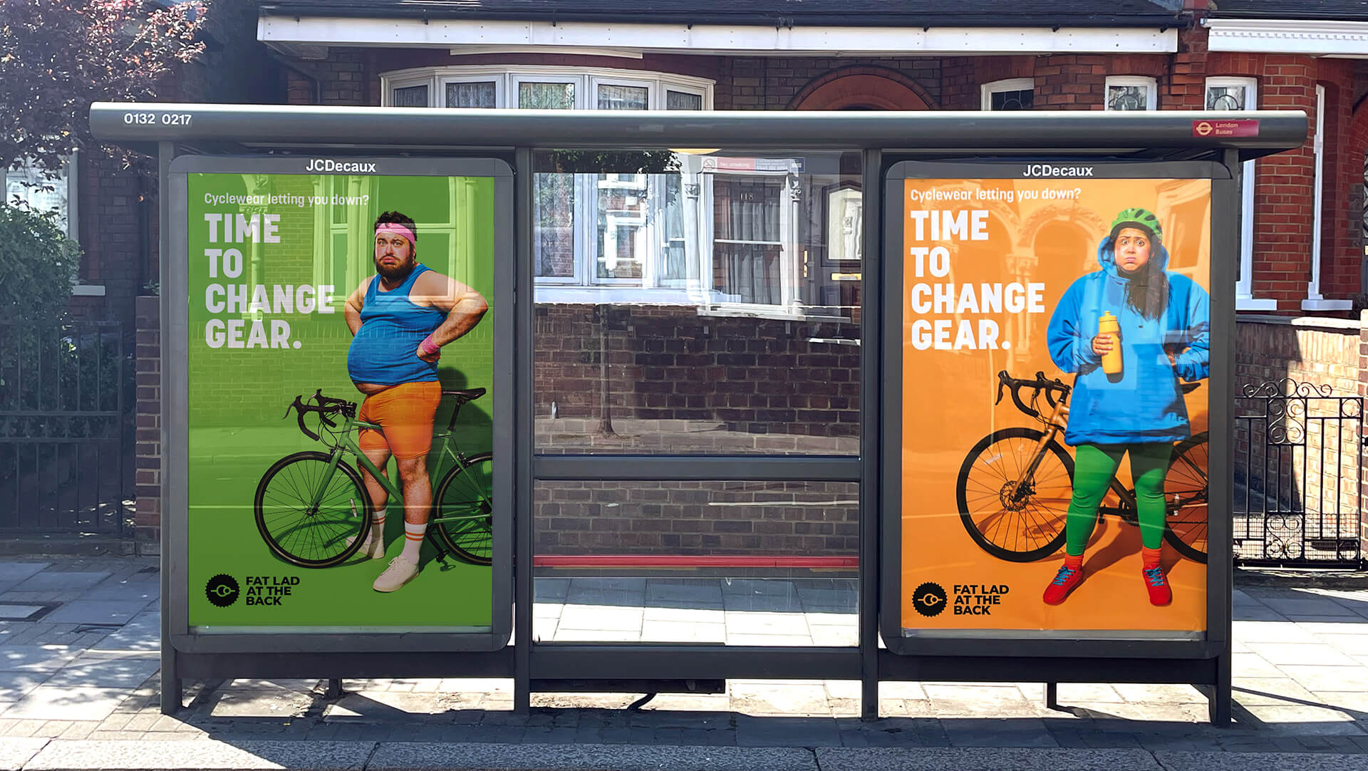 Fat Lad At The Back - Time to change gear - Mellor&Smith - Ad campaign - bikes and cyclists - Outdoor OOH